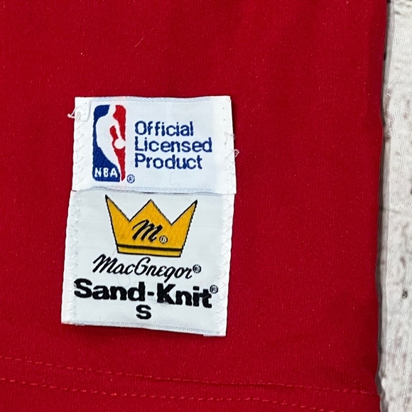 Michael Jordan Chicago Bulls 80s Vintage NBA Basketball Sand - Knit Jersey Small - Picture 6 of 6